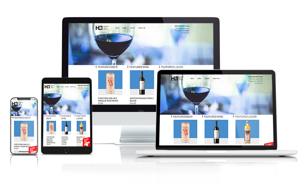Responsive Website for Hennepin Lake Liquors